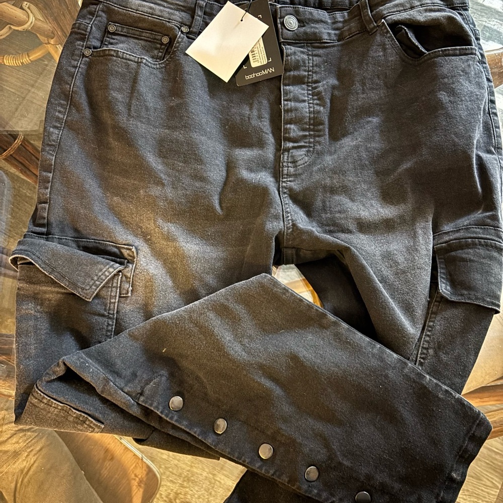 Boohoo Plus Black Skinny Jeans with Sturdy Denim